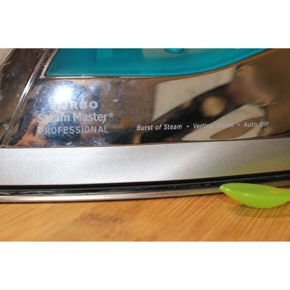 Sunbeam Turbo Steam Master Prof Iron Silver/Blue Model GCSBSP-201 Retractable Co - Picture 11 of 13
